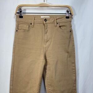 ✏️Carly Jean Los Angeles Chrissy khaki Beige Straight Leg Jeans